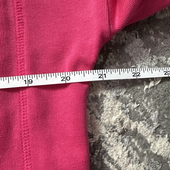 Sweaty Betty After Class Crop Sweatshirt Crewneck Organic Cotton Dark Pink Small - Picture 6 of 10